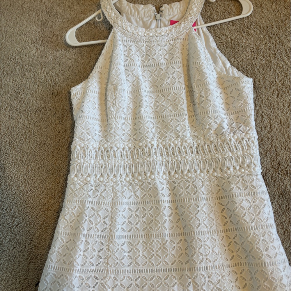 Elegant White Lace Dress